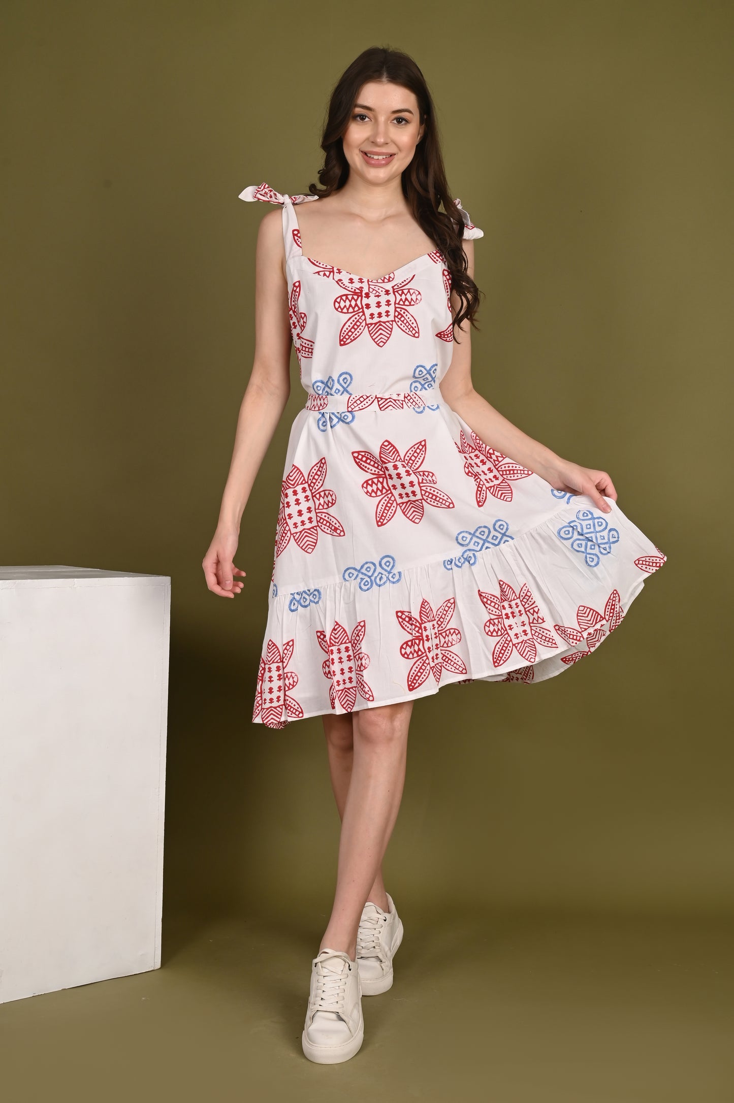 Pure Cotton Handblock Printed Dress